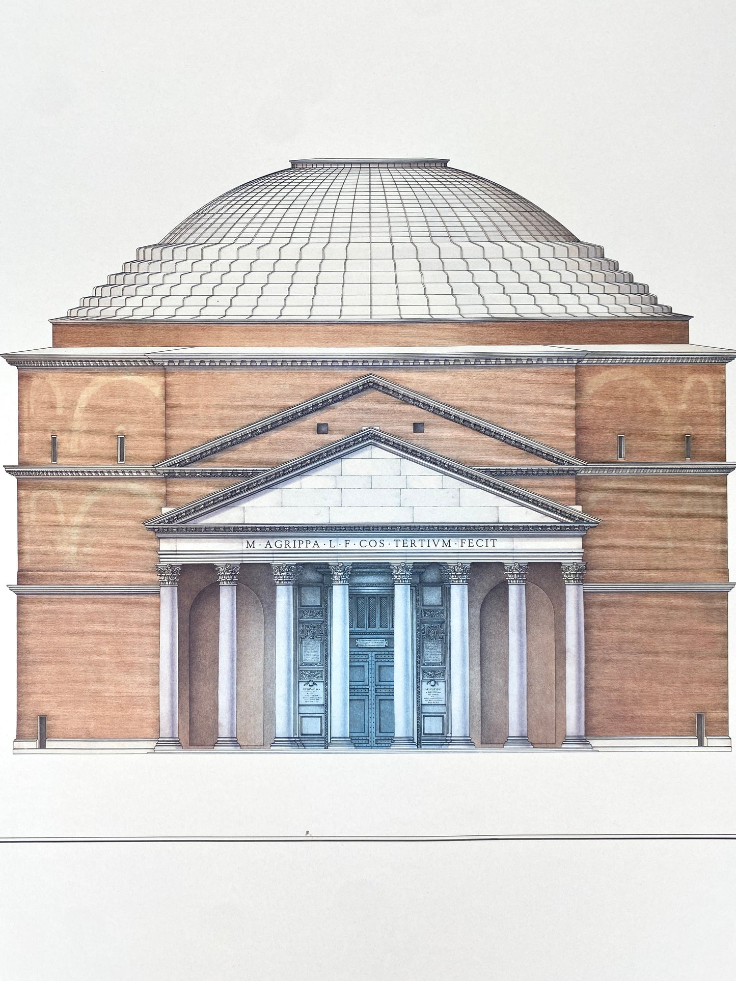 Pantheon Rom, Plakat aus dem Lidiarte Verlag