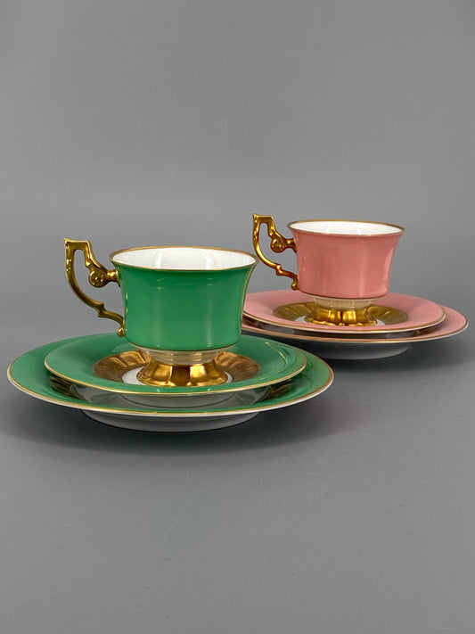 12 bunte Porzellan Gedecke, 36 Teilig, von Heinrich H&C Selb, Deutschland