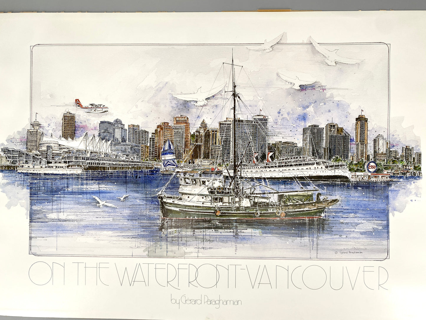 Vancouver - On the Waterfront. Plakat von G. Paraghamian