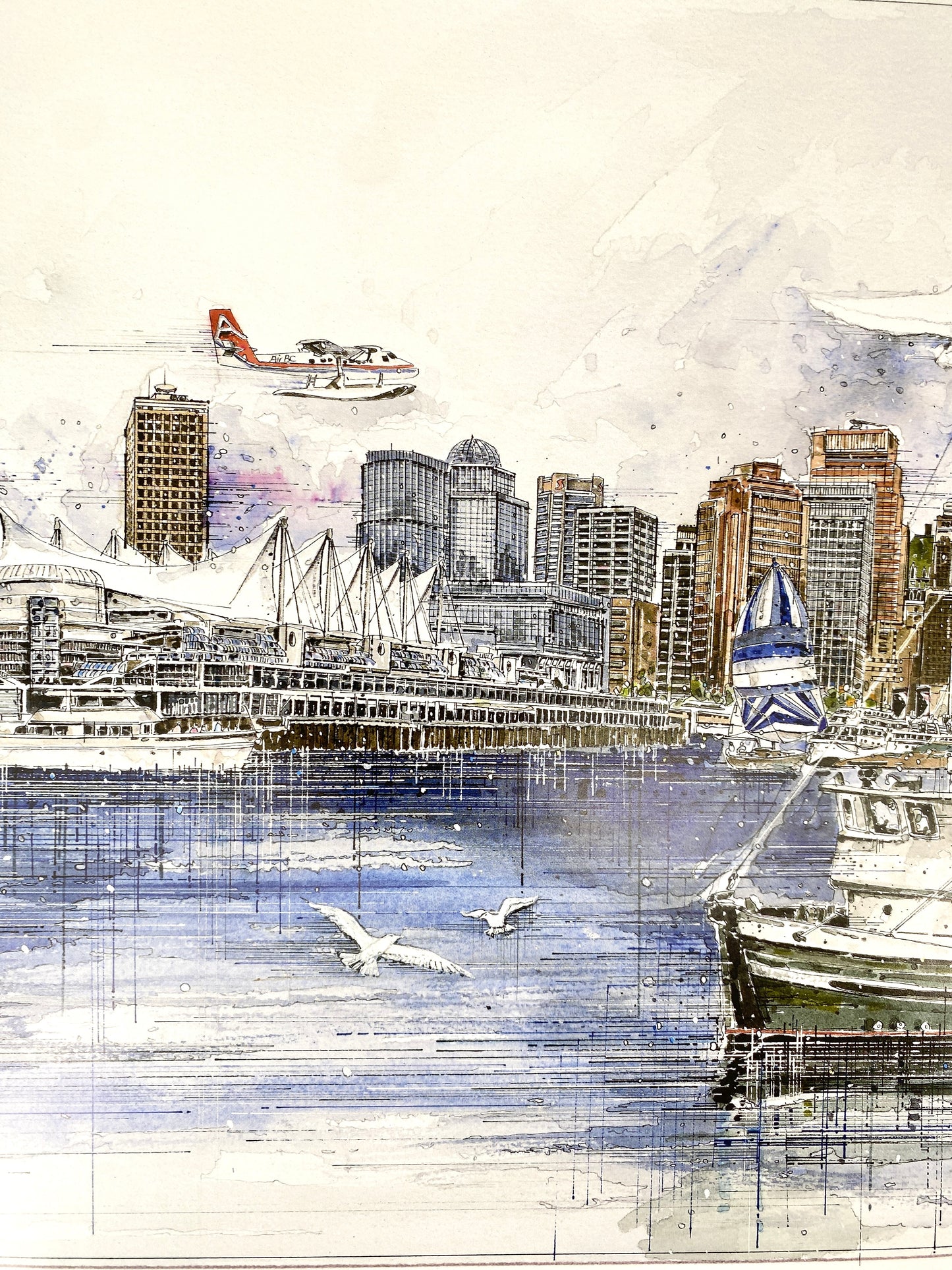 Vancouver - On the Waterfront. Plakat von G. Paraghamian