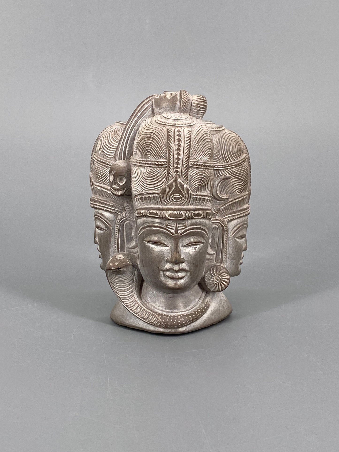 Trimurti Stein Skulptur aus Indien