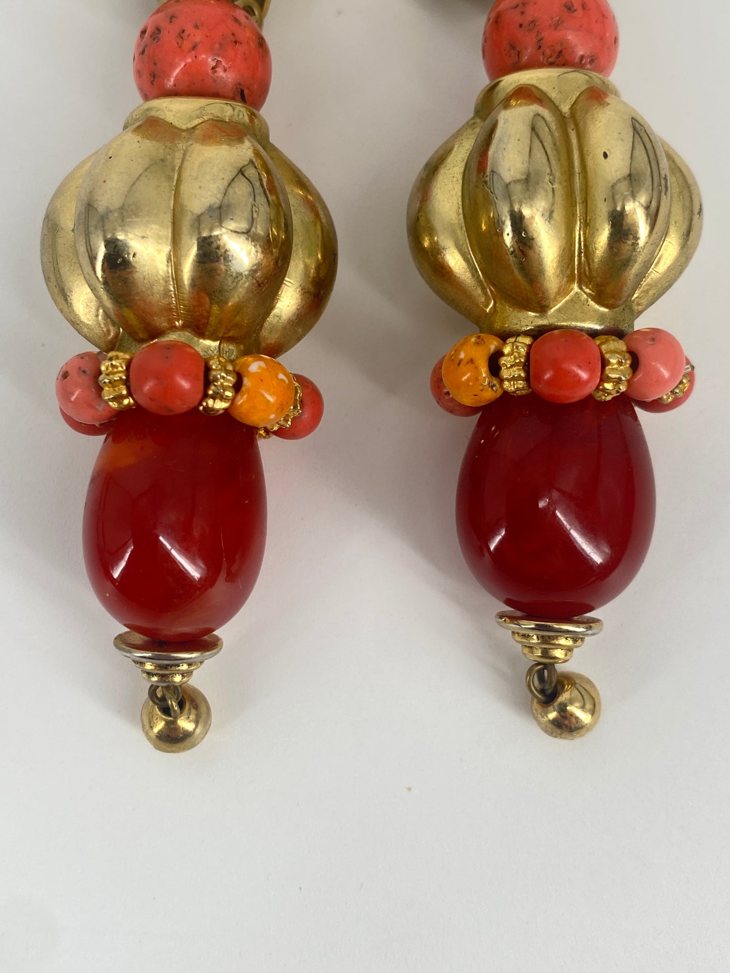 2 Paar Statement Ohrringe, Italien