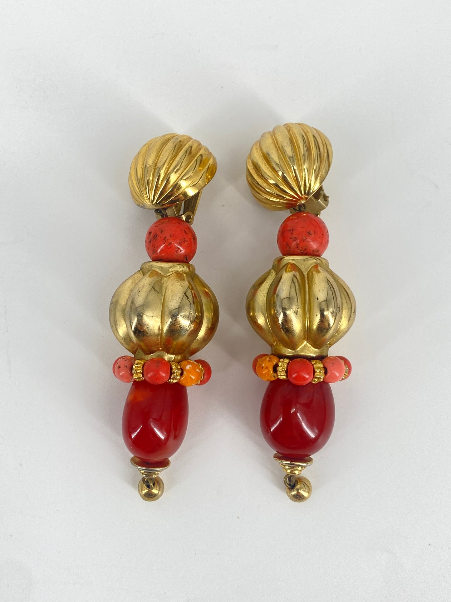 2 Paar Statement Ohrringe, Italien