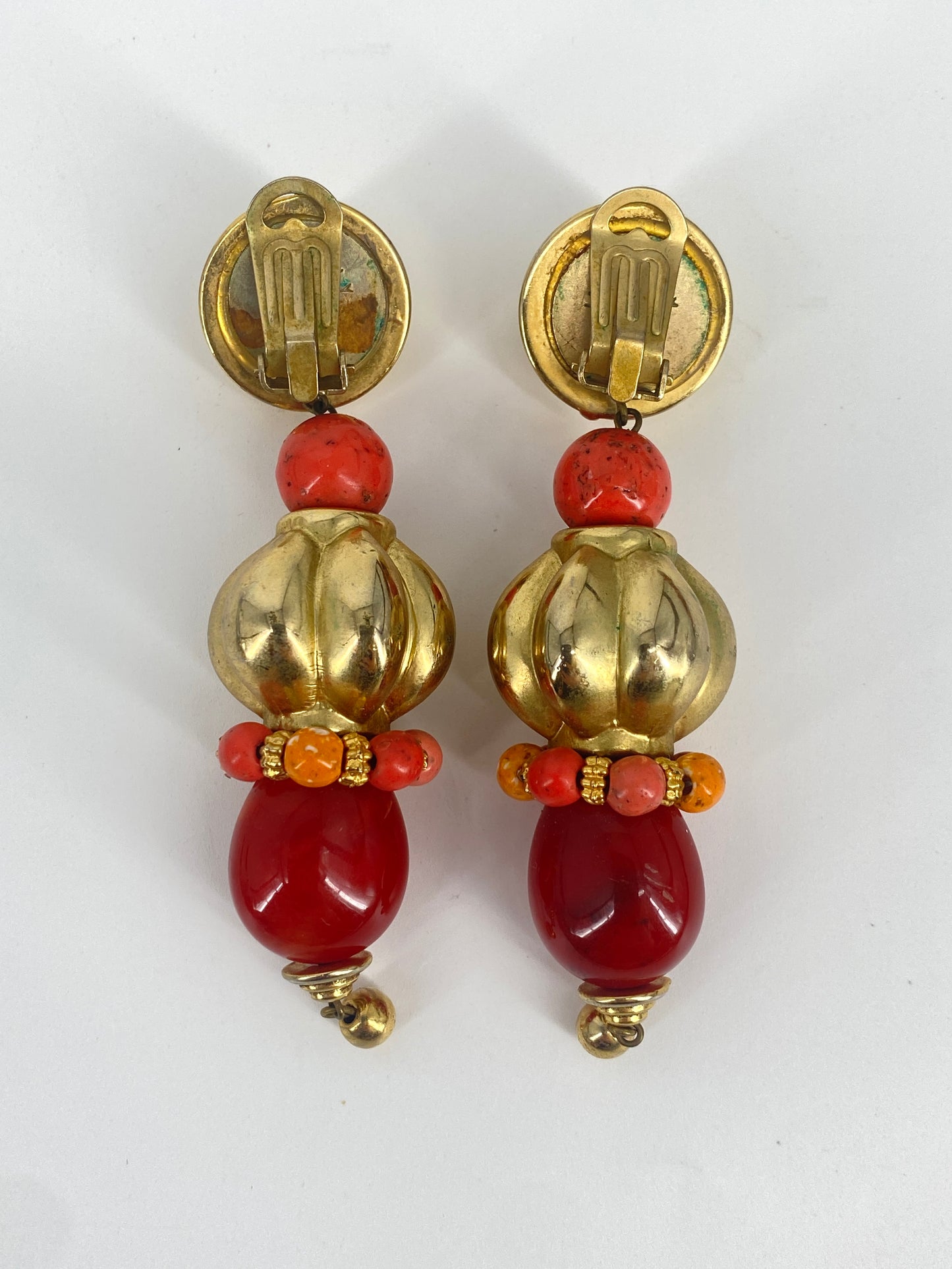 2 Paar Statement Ohrringe, Italien