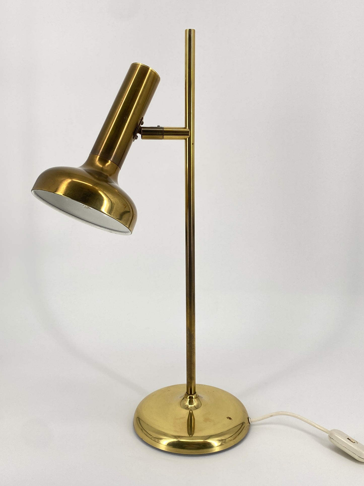 Tischlampe aus Messing von Sölken Leuchten im Mid Century Design, 1970er Deutschland