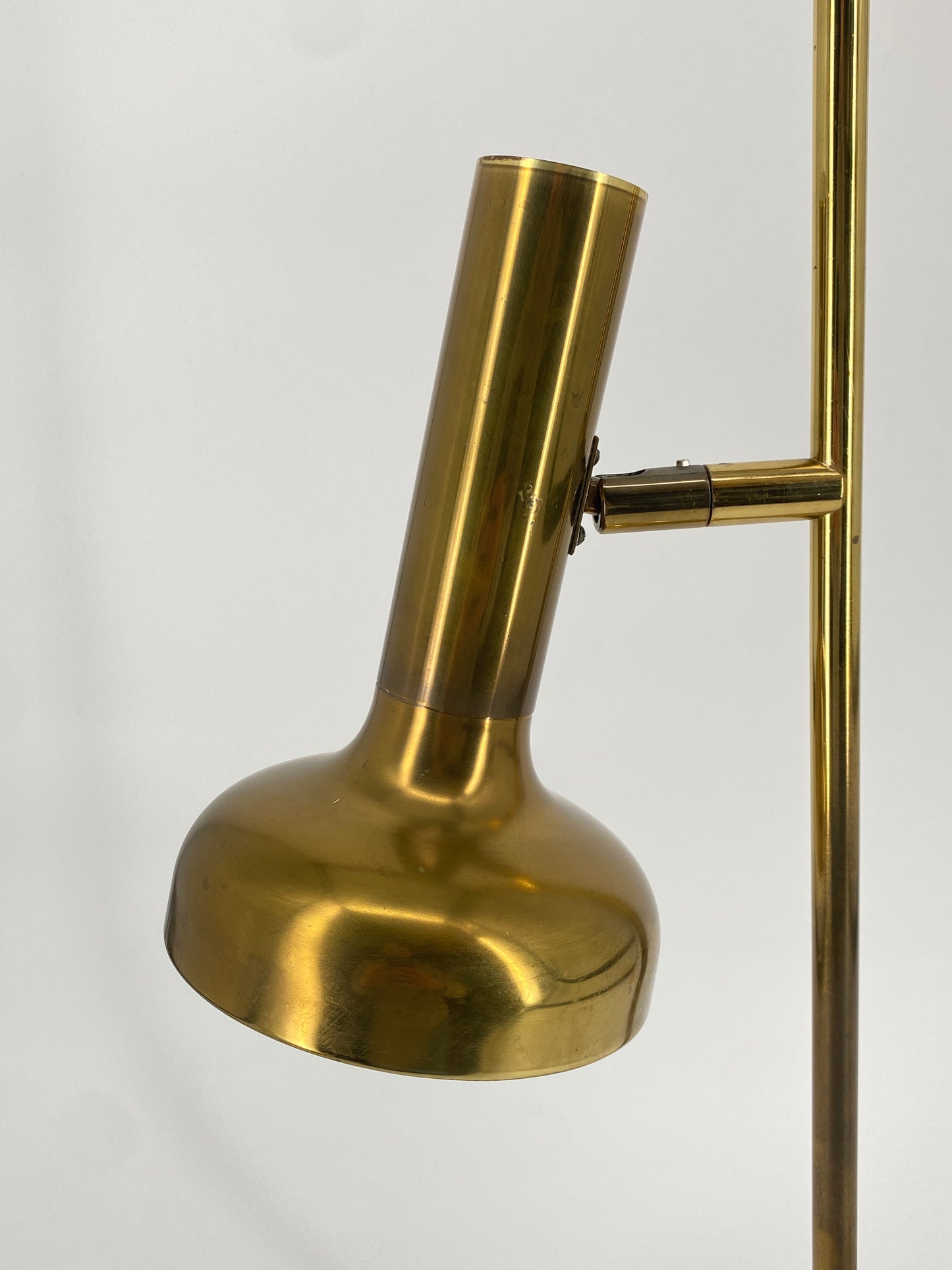 Tischlampe aus Messing von Sölken Leuchten im Mid Century Design, 1970er Deutschland