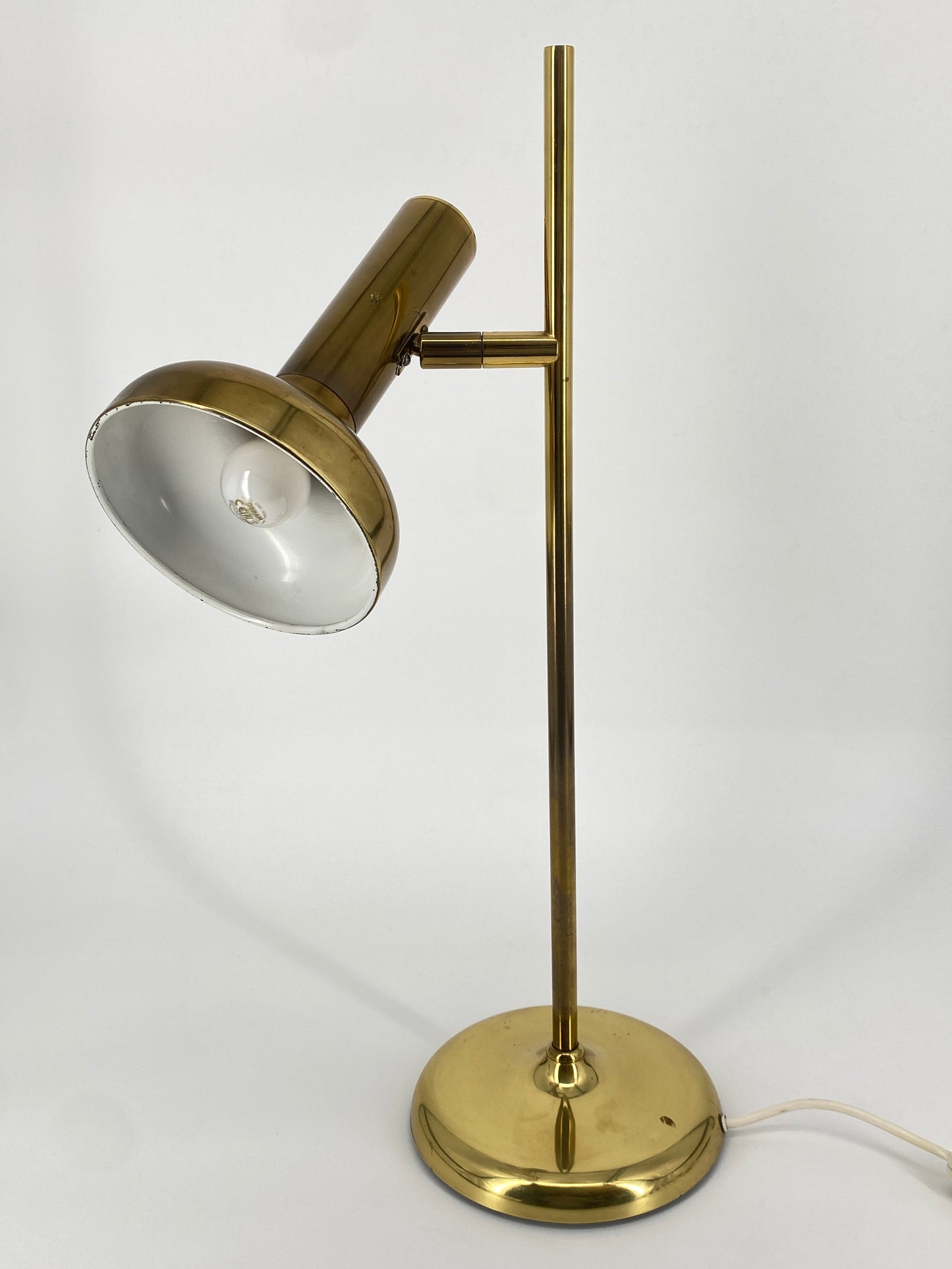 Tischlampe aus Messing von Sölken Leuchten im Mid Century Design, 1970er Deutschland