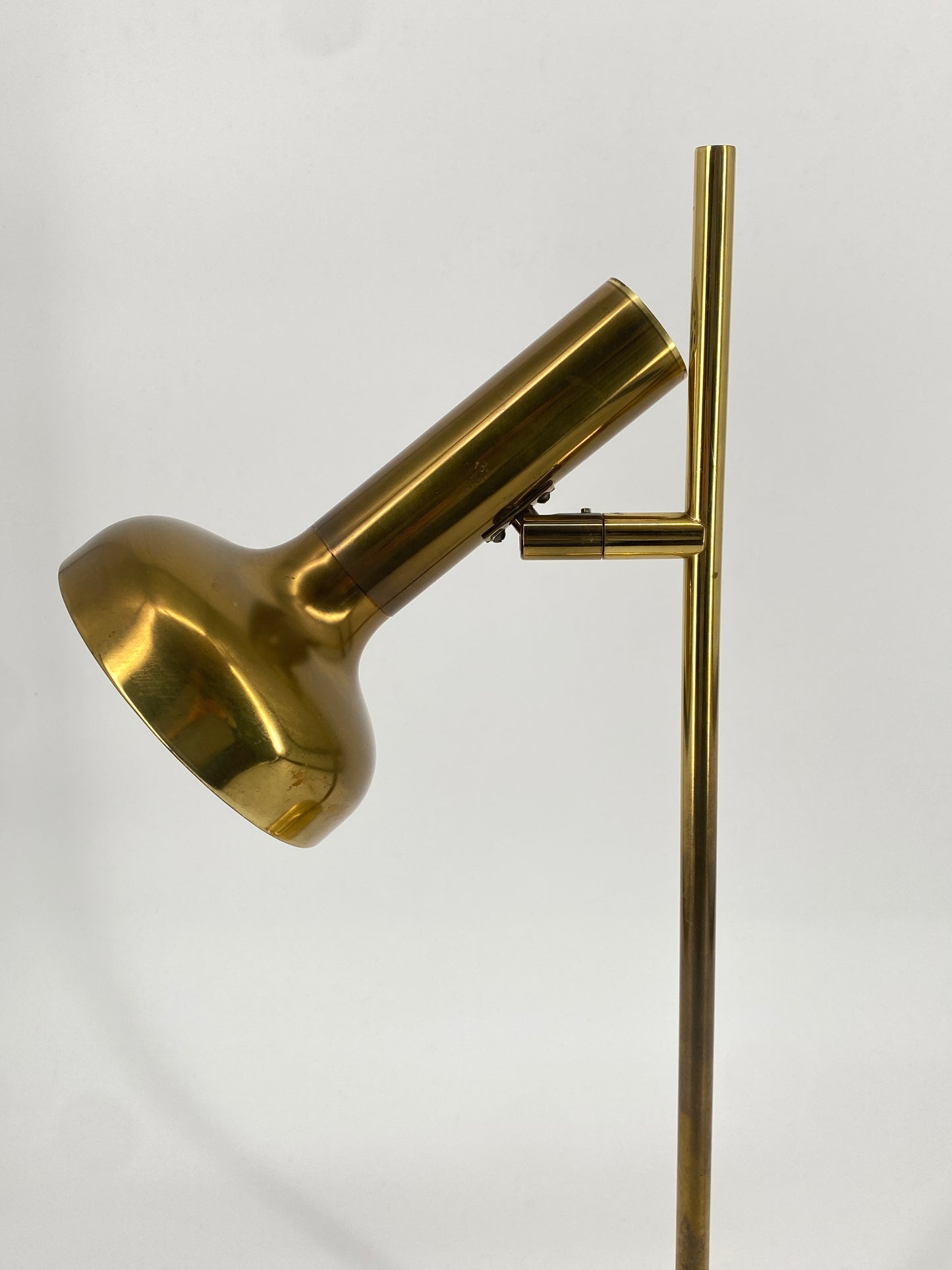 Tischlampe aus Messing von Sölken Leuchten im Mid Century Design, 1970er Deutschland