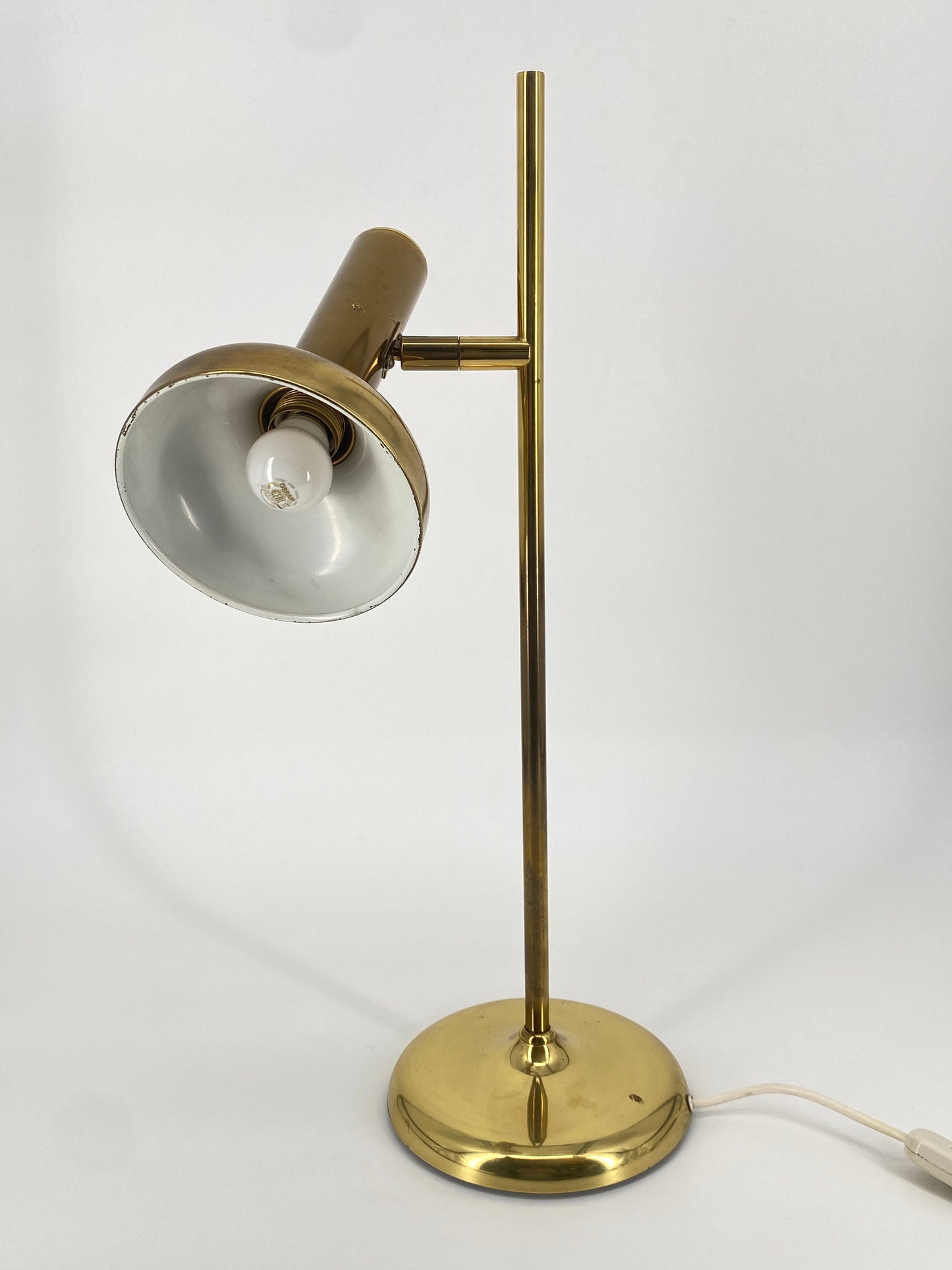Tischlampe aus Messing von Sölken Leuchten im Mid Century Design, 1970er Deutschland