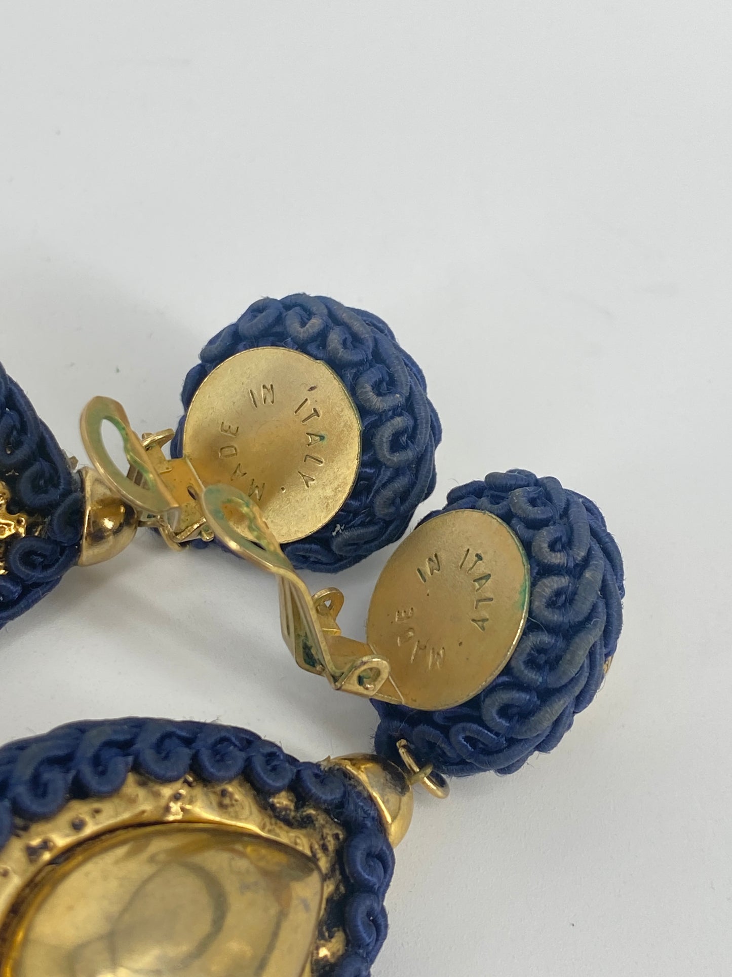 2 Paar Statement Ohrringe, Italien