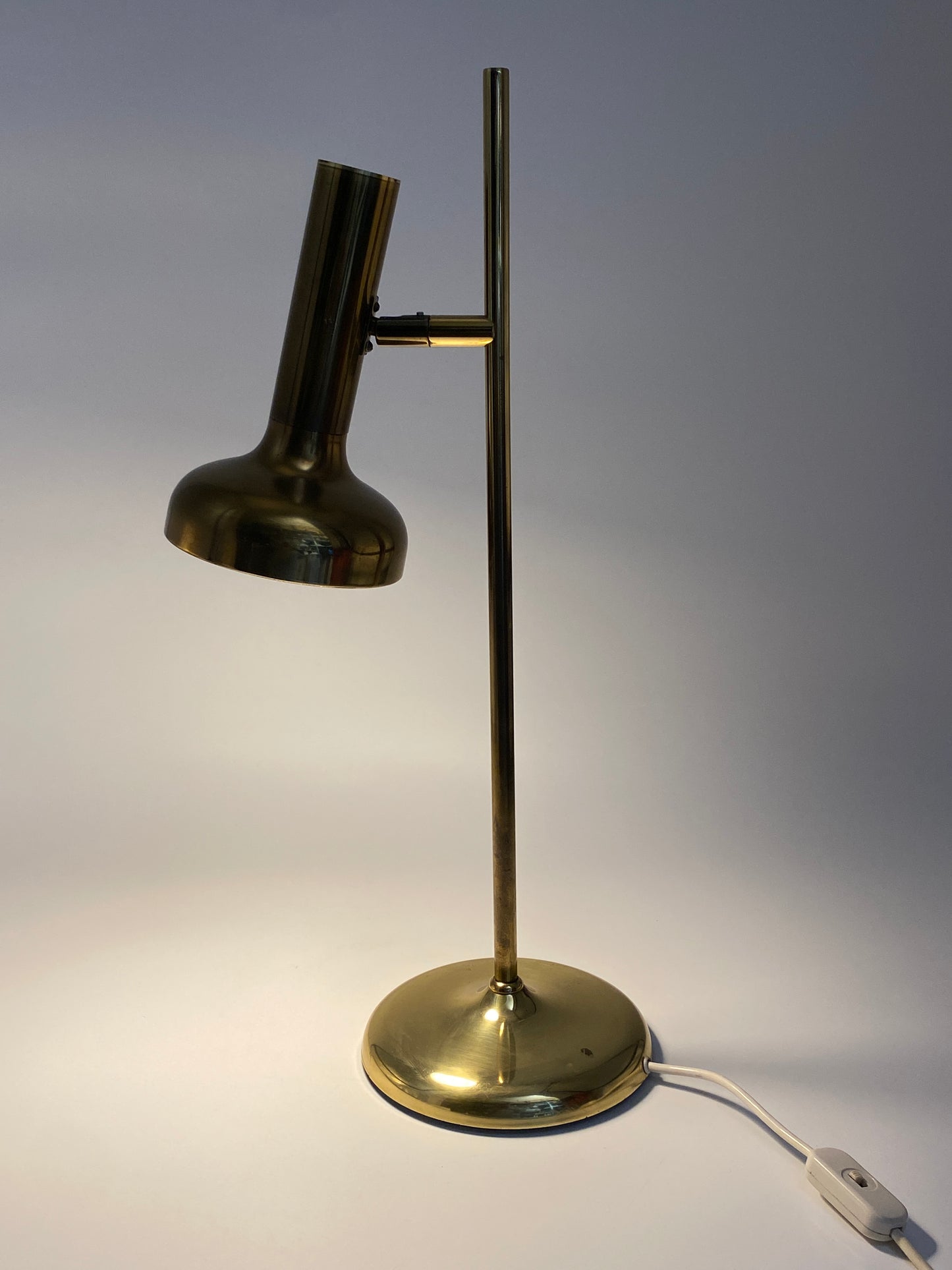 Tischlampe aus Messing von Sölken Leuchten im Mid Century Design, 1970er Deutschland