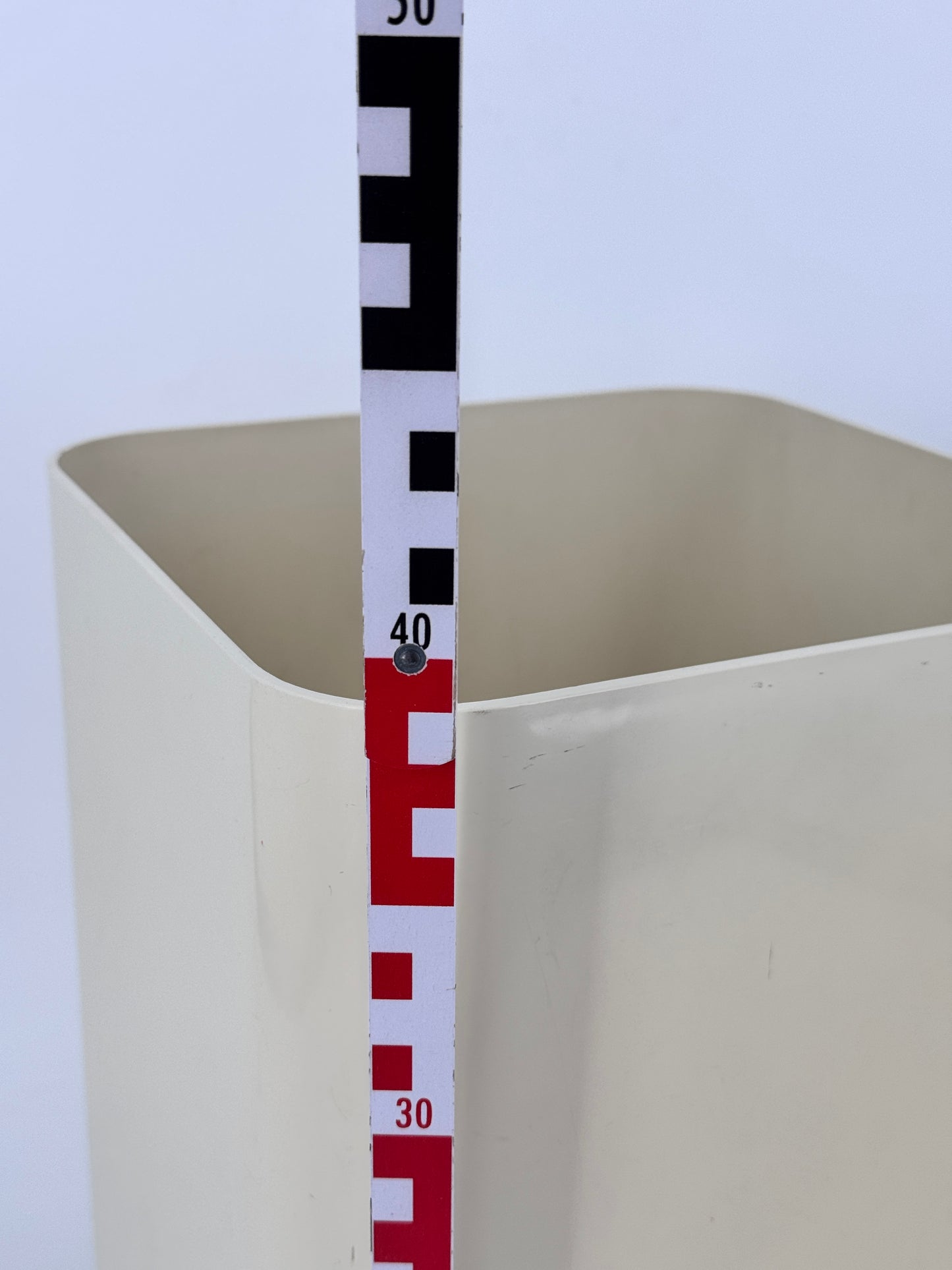 Kartell, Quadrato 4672, Papierkorb, weiß, 70er