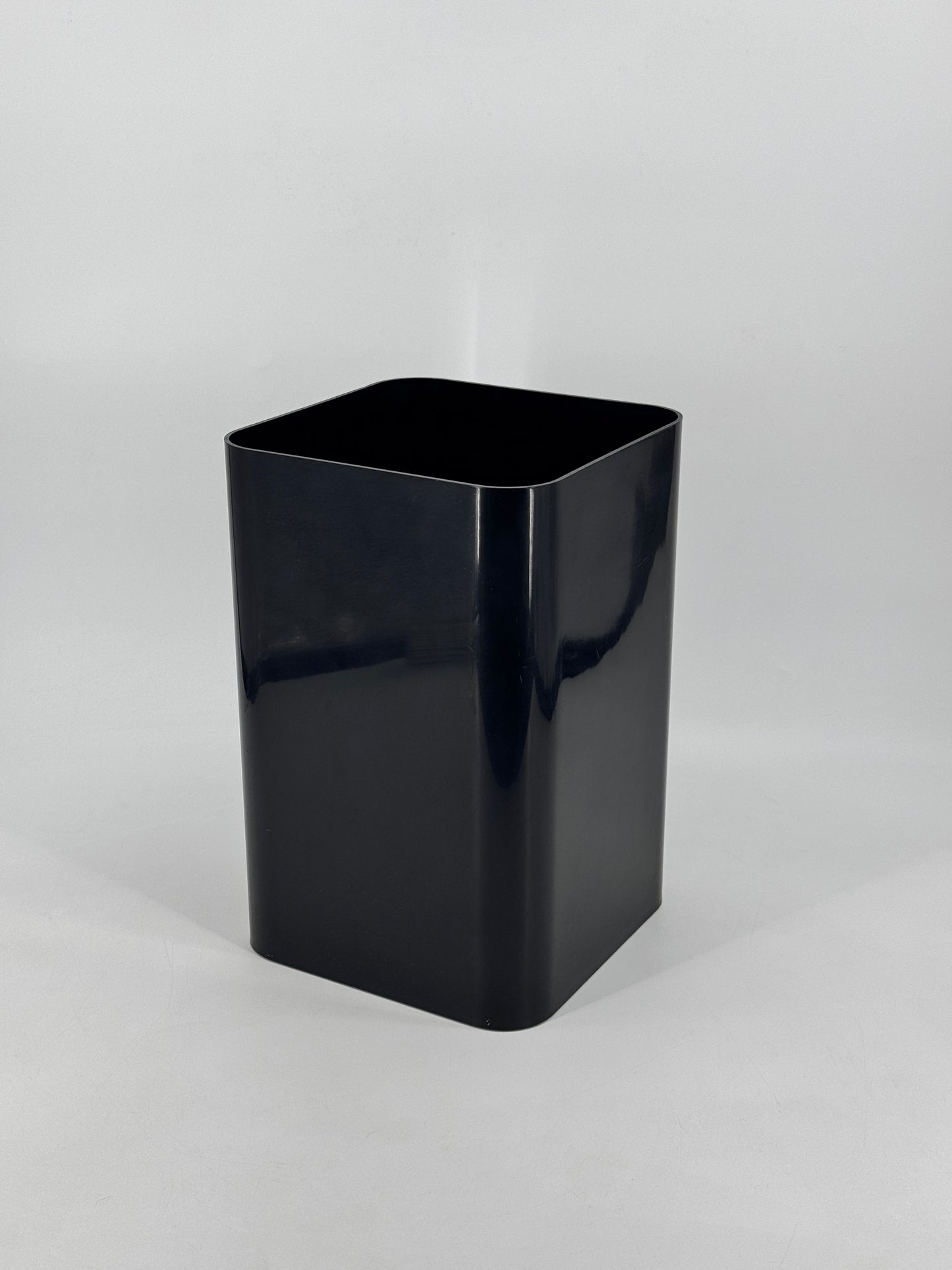 Kartell, Quadrato 4672, Papierkorb, schwarz, 70er