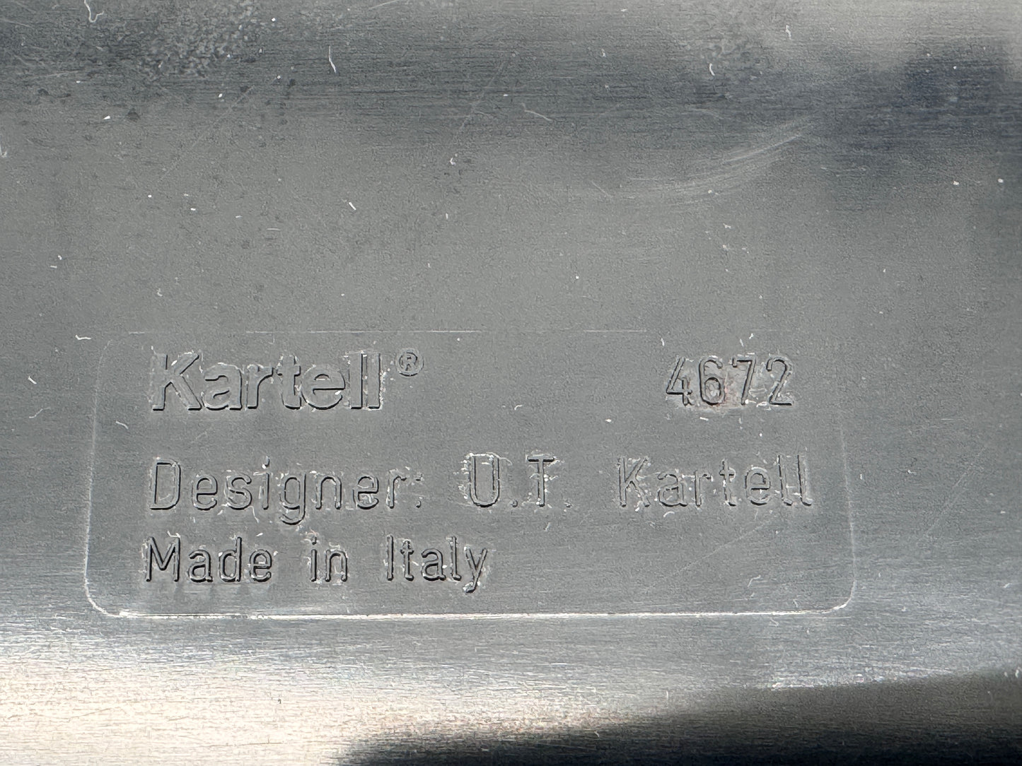 Kartell, Quadrato 4672, Papierkorb, schwarz, 70er