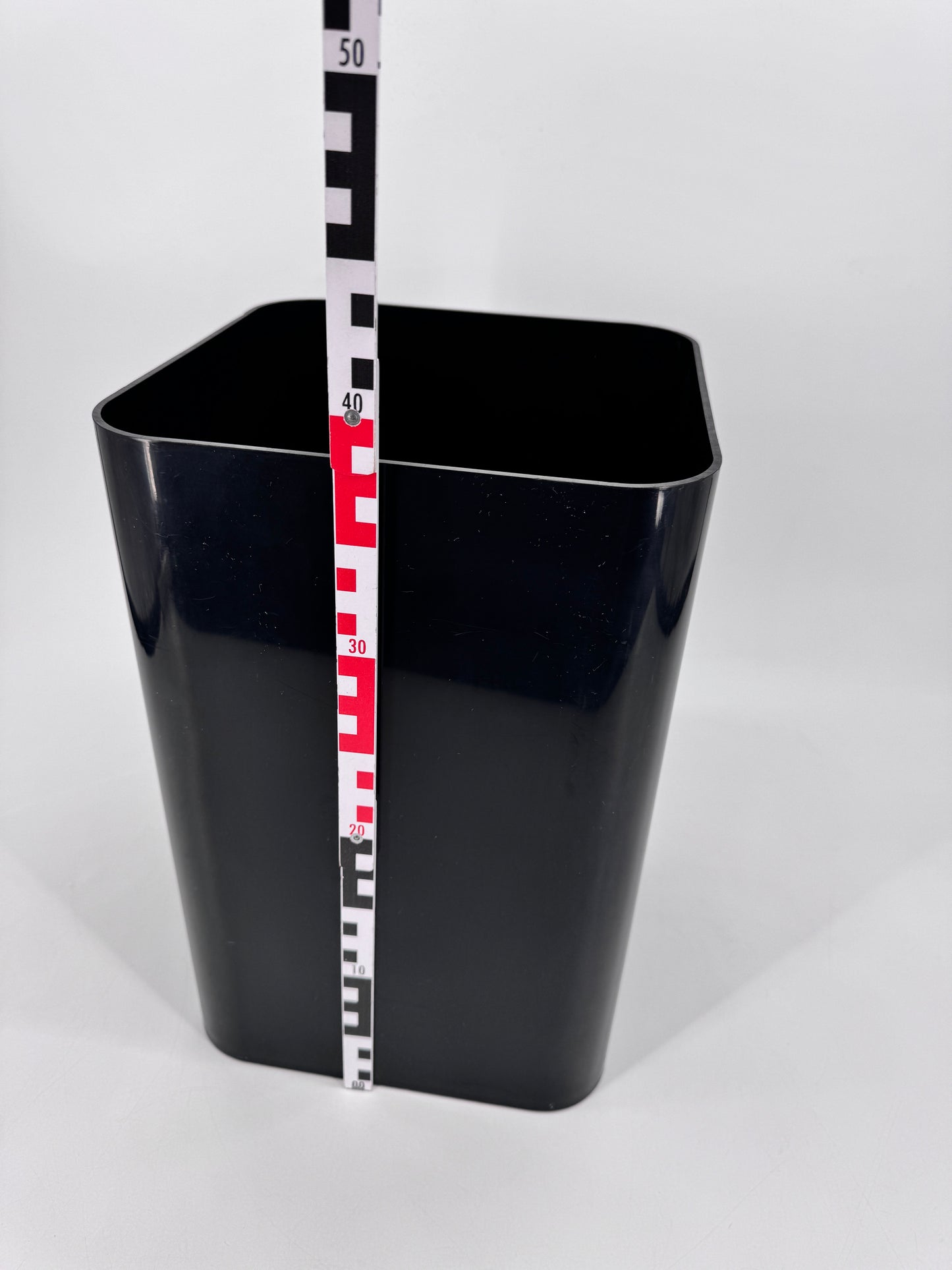 Kartell, Quadrato 4672, Papierkorb, schwarz, 70er