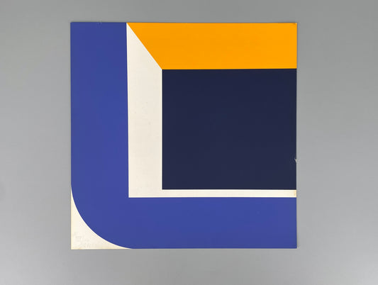 Signierte und nummerierte Farbsiebdruck auf leichtem Karton von Georg Karl Pfahler (1926–2002), um 1970