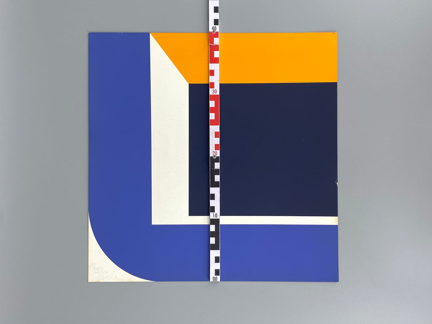 Signierte und nummerierte Farbsiebdruck auf leichtem Karton von Georg Karl Pfahler (1926–2002), um 1970
