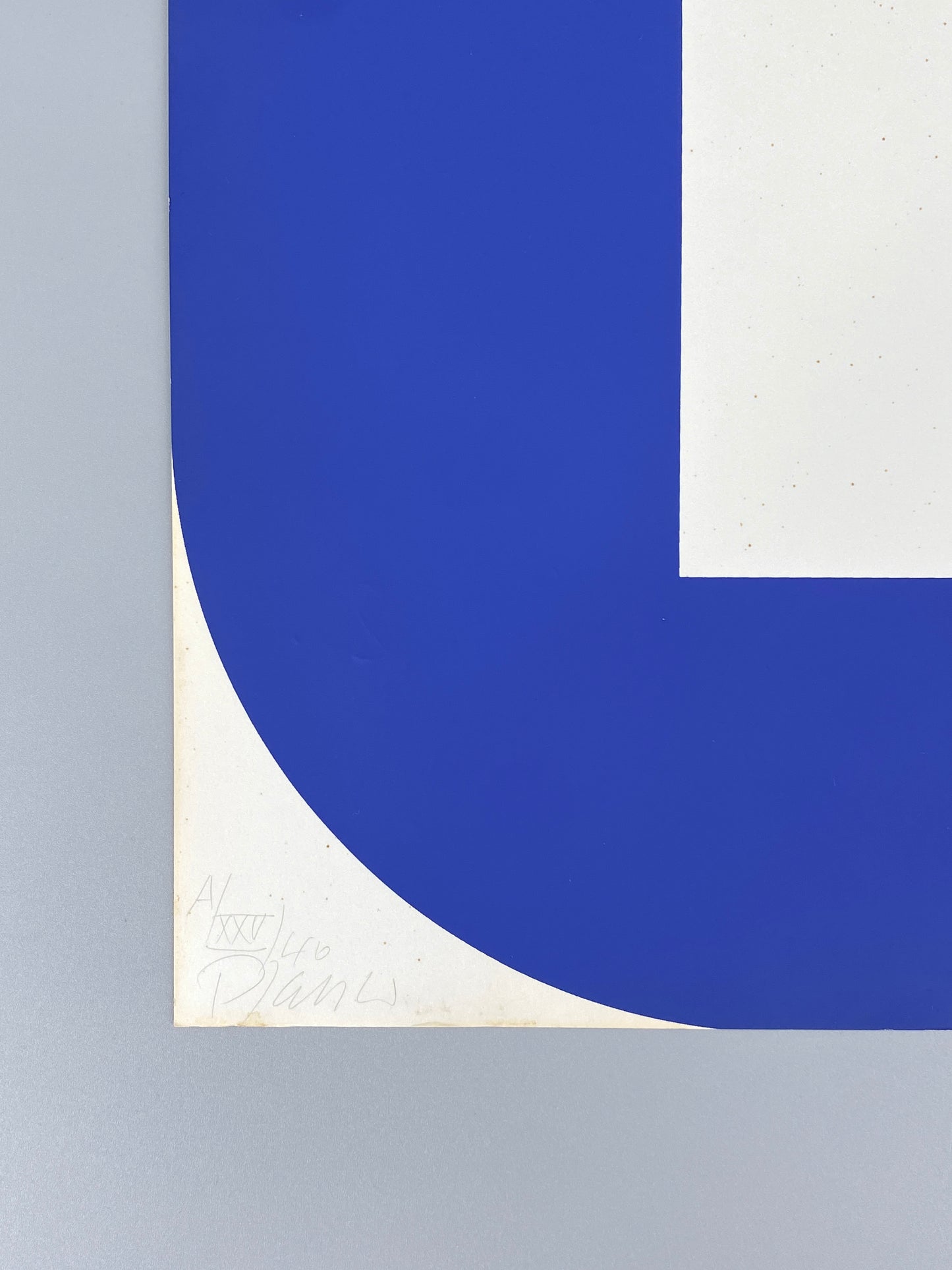 Signierte und nummerierte Farbsiebdruck auf leichtem Karton von Georg Karl Pfahler (1926–2002), um 1970