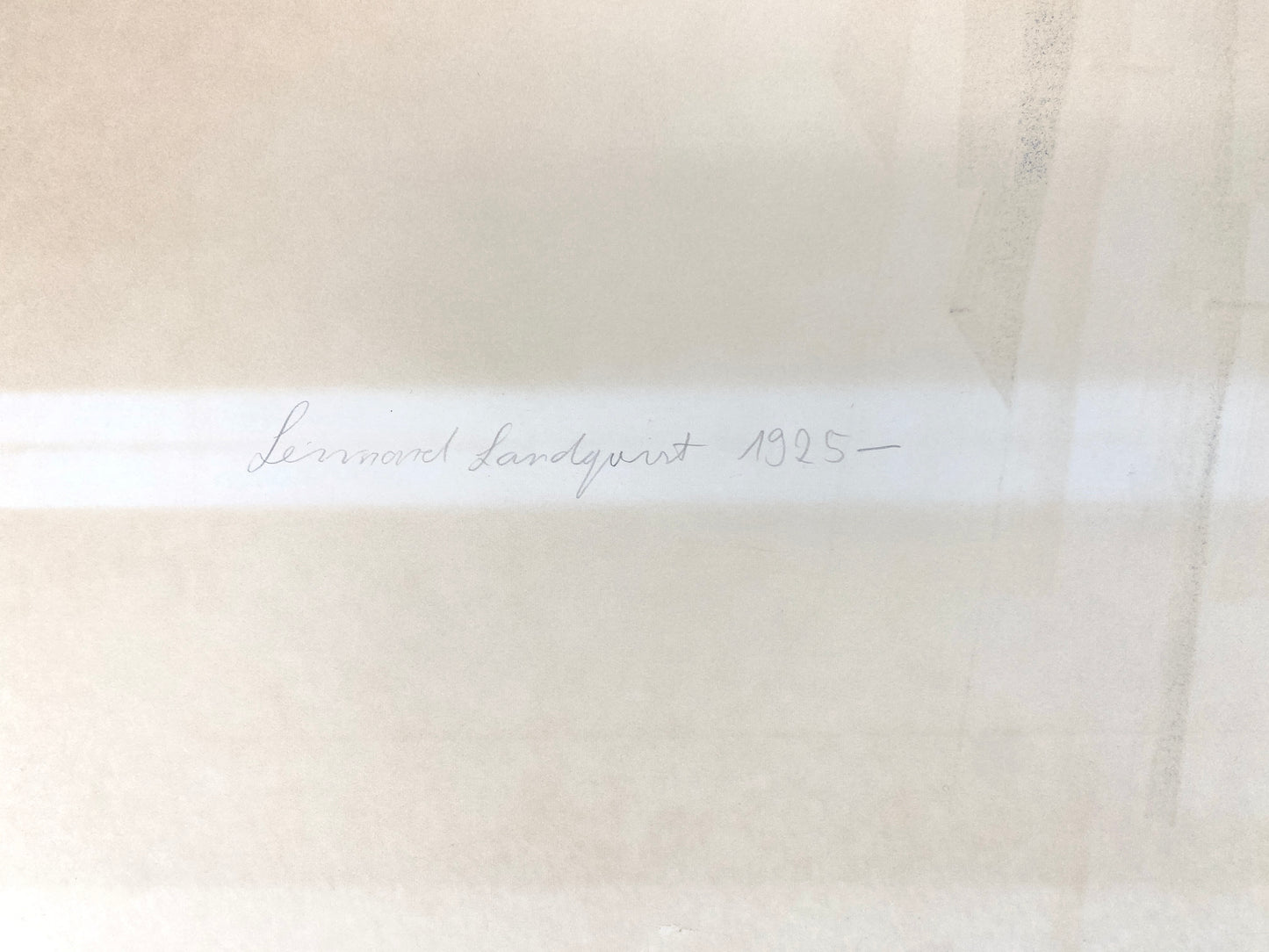Originale Farblitografie von Lennart Landqvist. Abstrakter, illustrativer Stil in kräftigen Farben. Signiert, Nummeriert und datiert. Schweden, 1979.