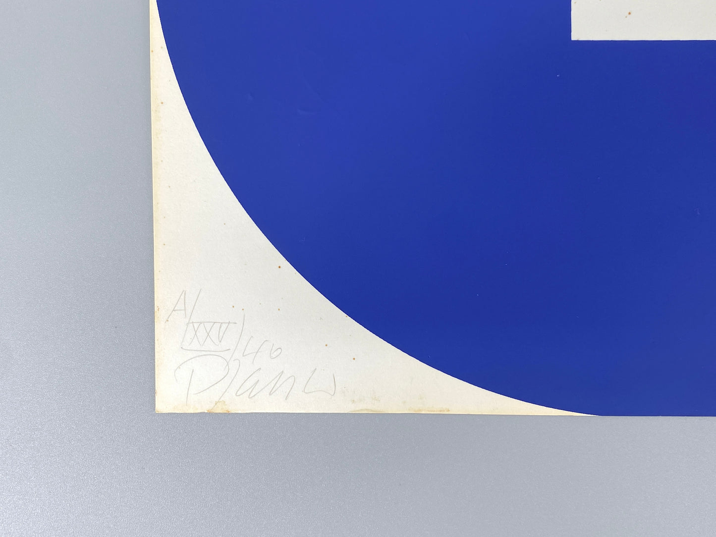Signierte und nummerierte Farbsiebdruck auf leichtem Karton von Georg Karl Pfahler (1926–2002), um 1970