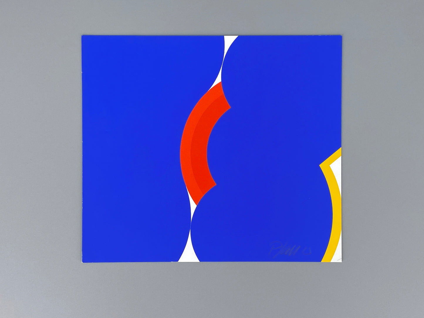 Signierter Farbsiebdruck mit vier Farben von Georg Karl Pfahler (1926–2002), Ende der 60er oder frühe 70er