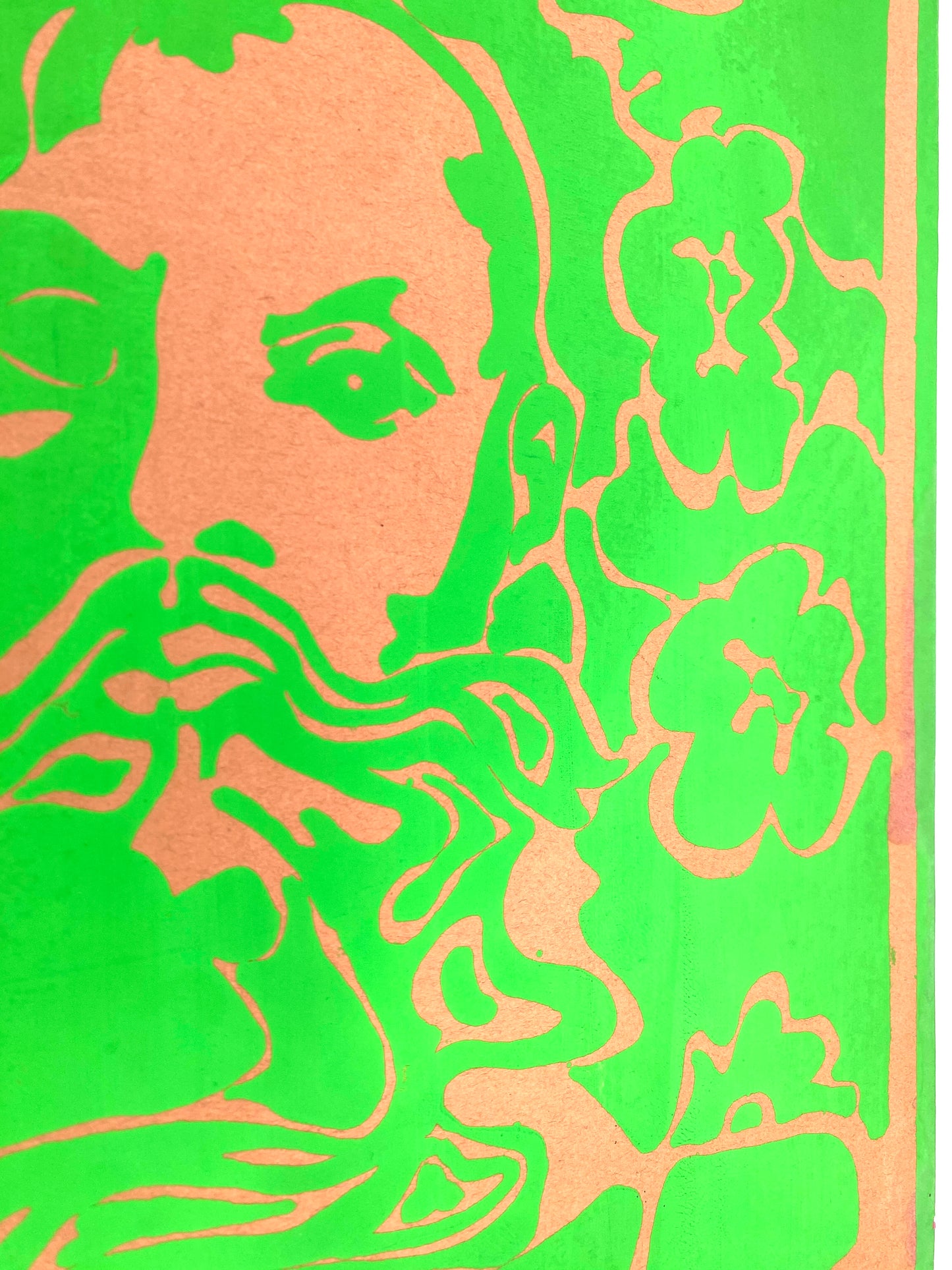 Zwei originale Siebdrucke aus den 60er/70er Jahren. Ausstellungsplakat, Poster im Psychedlic Stoner-Rock Stil mit knalligen Farben.