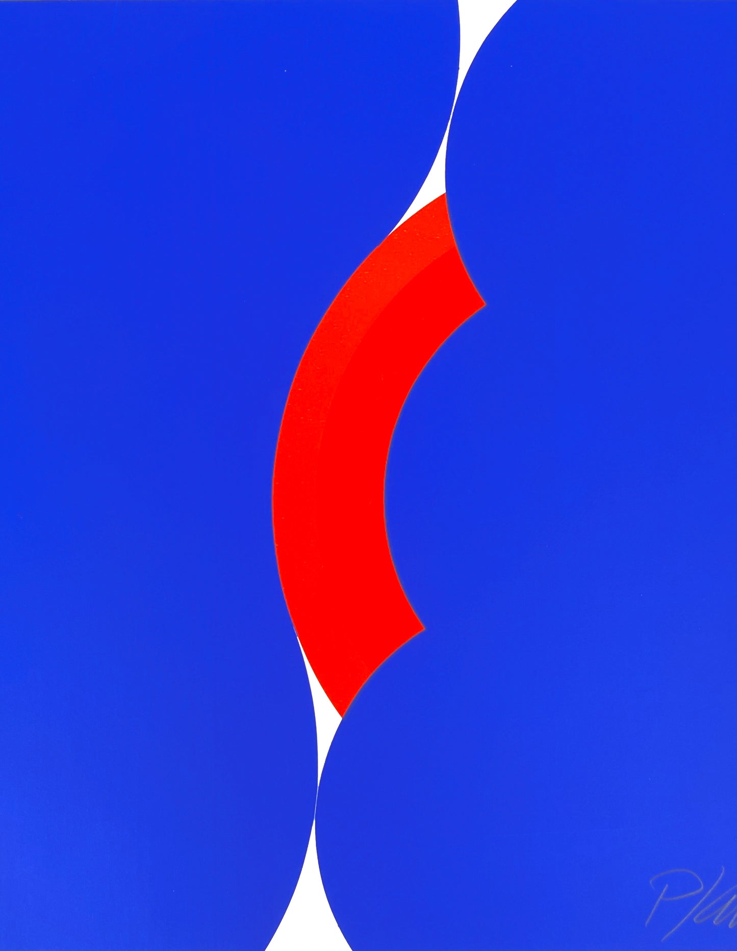 Signierter Farbsiebdruck mit vier Farben von Georg Karl Pfahler (1926–2002), Ende der 60er oder frühe 70er
