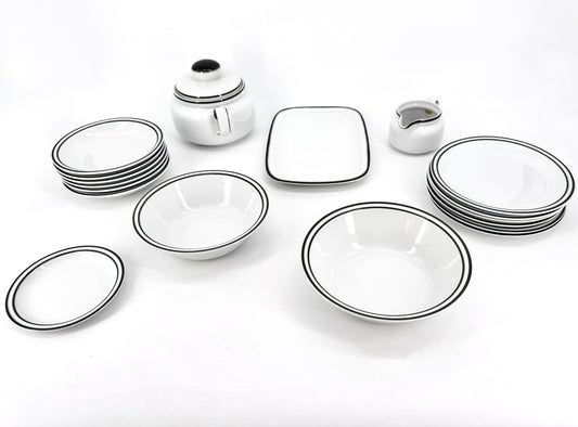 Porzellan-Geschirr in minimalistischem Design. Von Winterling