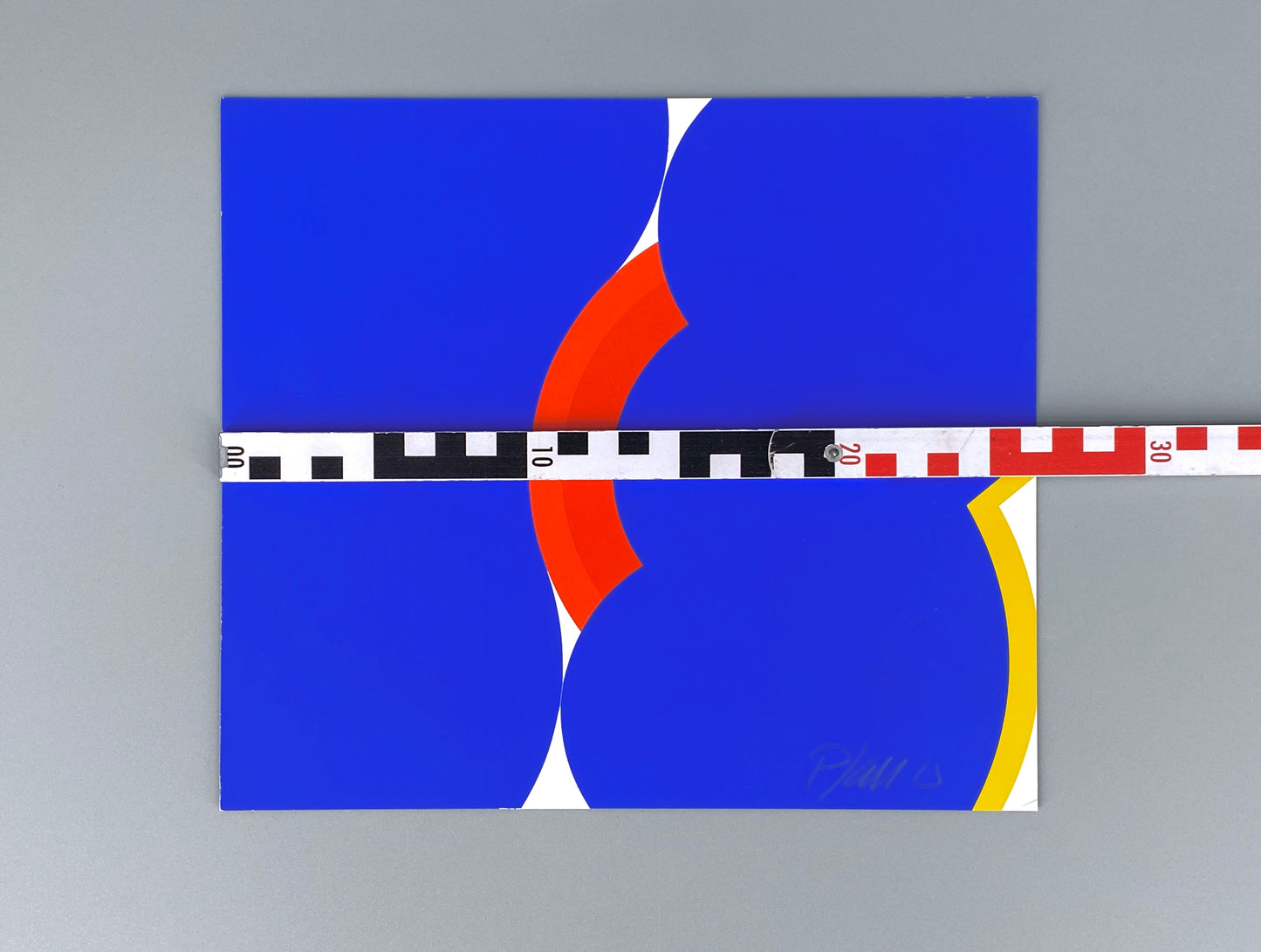 Signierter Farbsiebdruck mit vier Farben von Georg Karl Pfahler (1926–2002), Ende der 60er oder frühe 70er