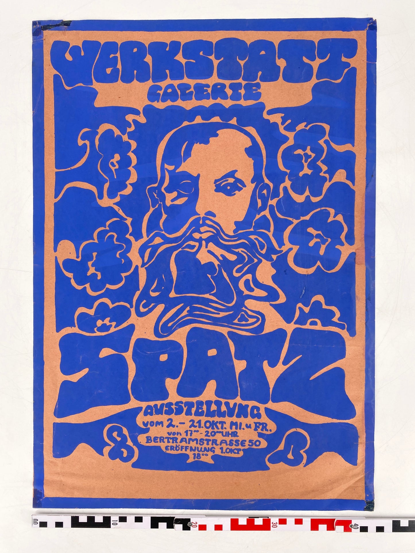 Zwei originale Siebdrucke aus den 60er/70er Jahren. Ausstellungsplakat, Poster im Psychedlic Stoner-Rock Stil mit knalligen Farben.
