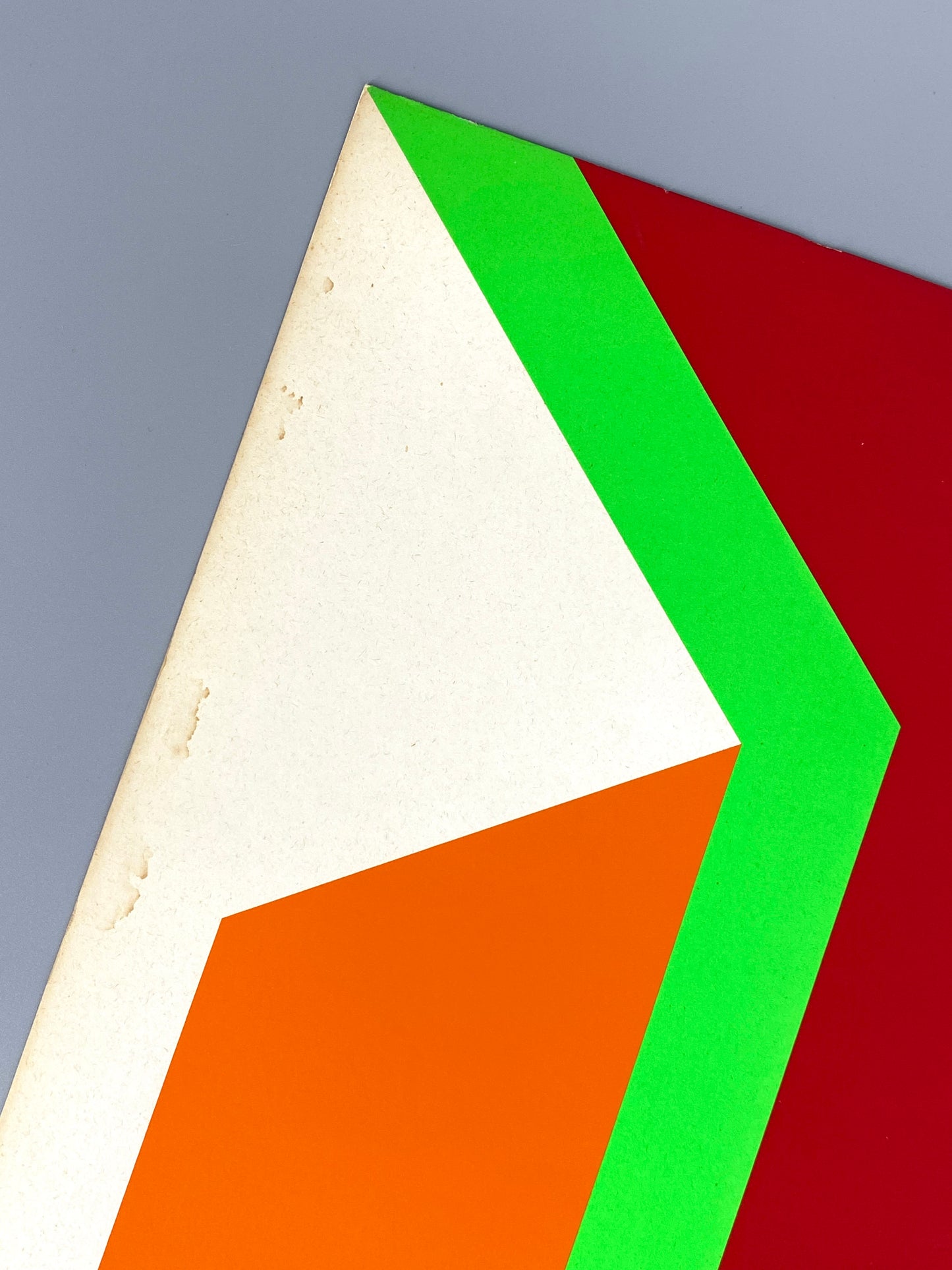 Dreifarbiger Siebdruck auf leichtem Karton von Georg Karl Pfahler (1926–2002), 1973