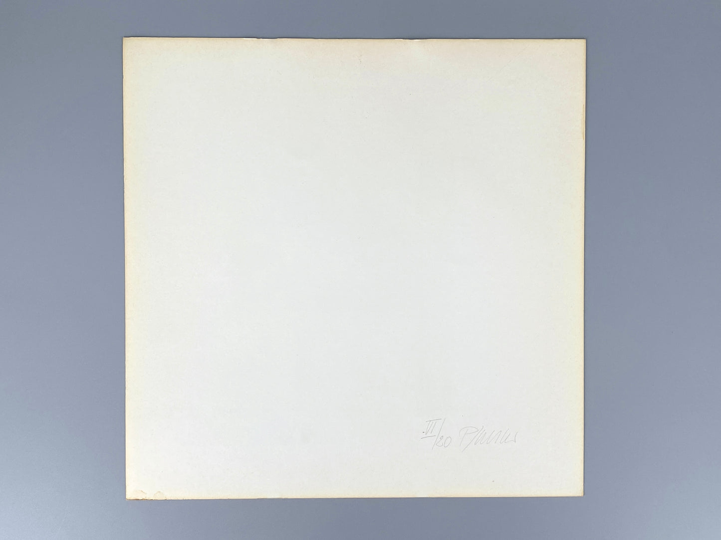 Dreifarbiger Siebdruck auf leichtem Karton von Georg Karl Pfahler (1926–2002), 1973