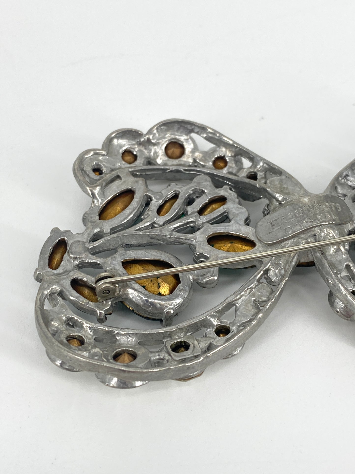 Art Deco Brosche von Eisenberg, USA 30er 40er