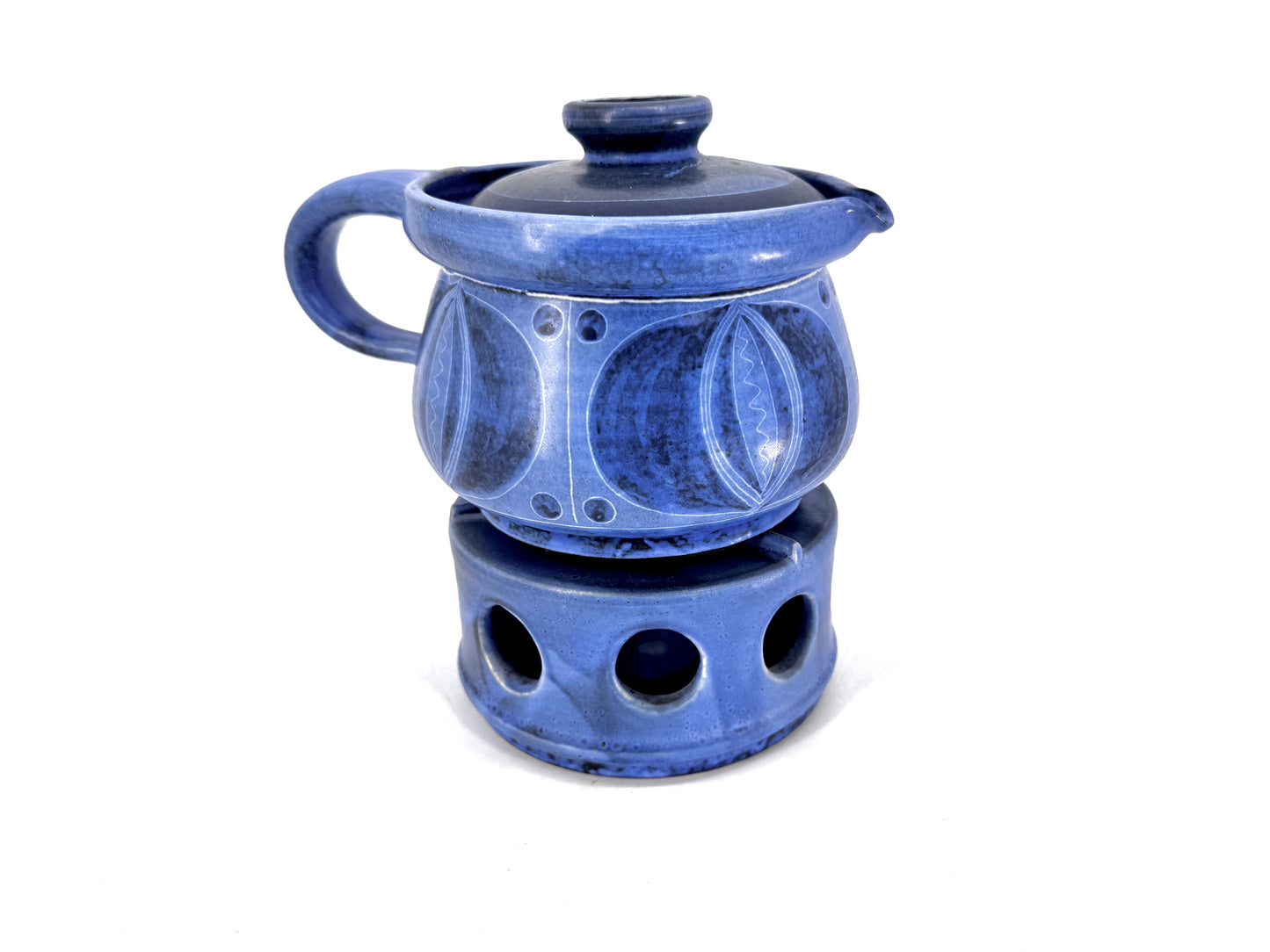 Teeservice von Thoms Handarbeit Brunsbüttel, in Blau