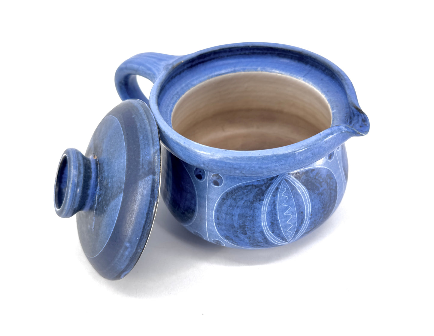 Teeservice von Thoms Handarbeit Brunsbüttel, in Blau