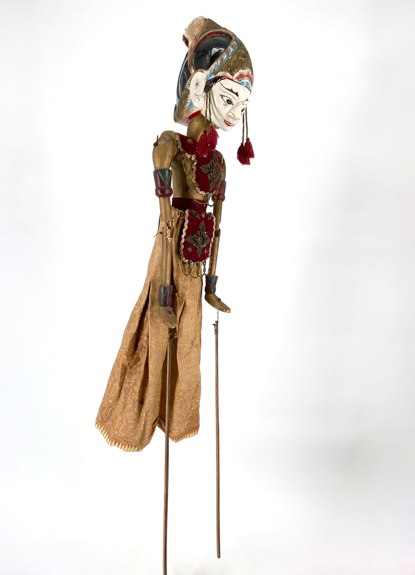 Orignal Wayang Golek Bühnespielpuppe bzw. Marionette aus Bali.
