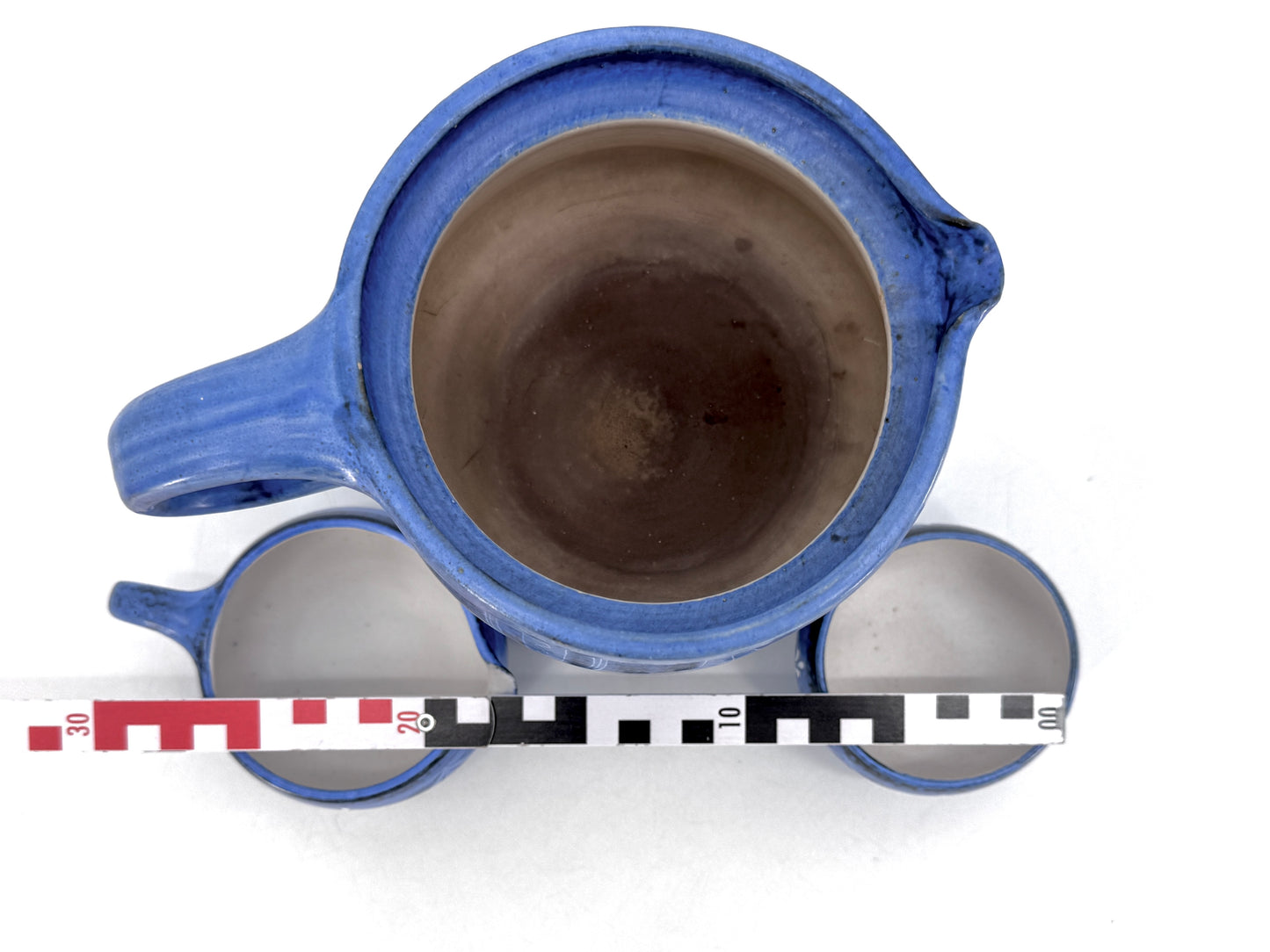 Teeservice von Thoms Handarbeit Brunsbüttel, in Blau