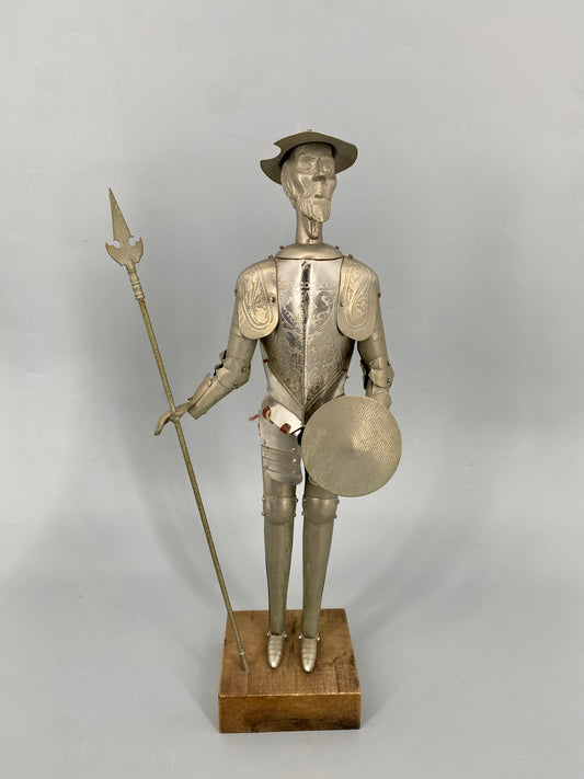 Don Quijote Figur in Rüstung, 1970er