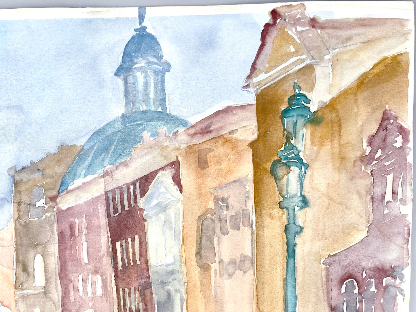 Ansicht Venedigs, Aquarell-Gemälde