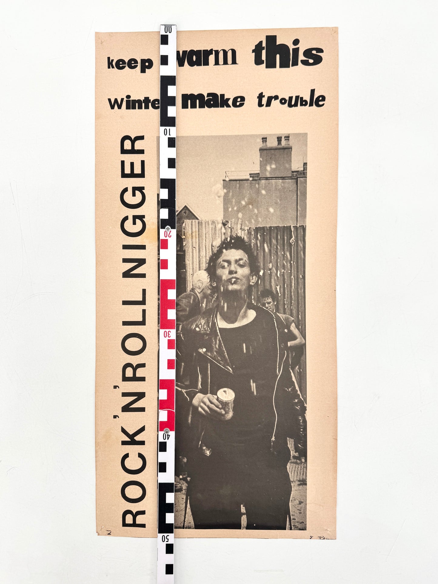 Poster Jamie Reid Patty Smith, Punk. Keep warm...