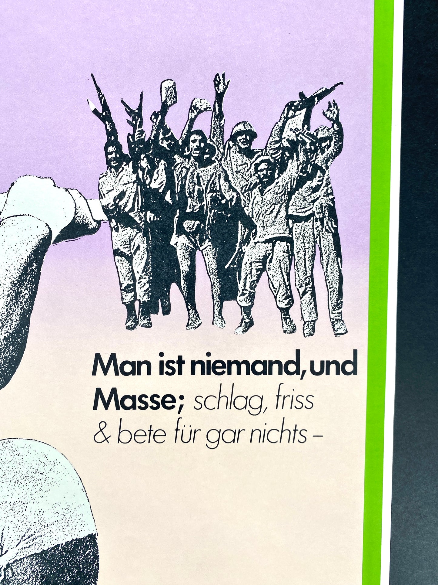 2X Collagen-Plakate von Beat Brechbühl, Offset-Lithografien