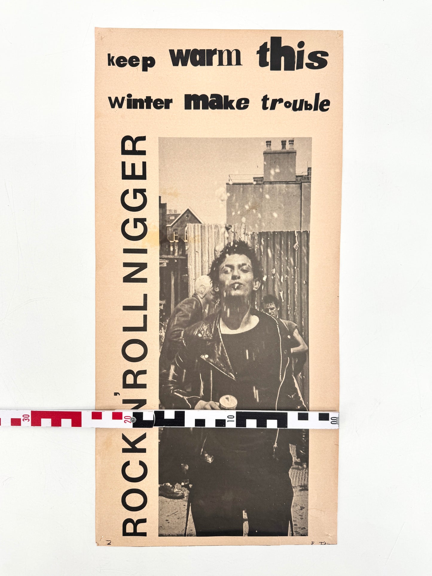 Poster Jamie Reid Patty Smith, Punk. Keep warm...