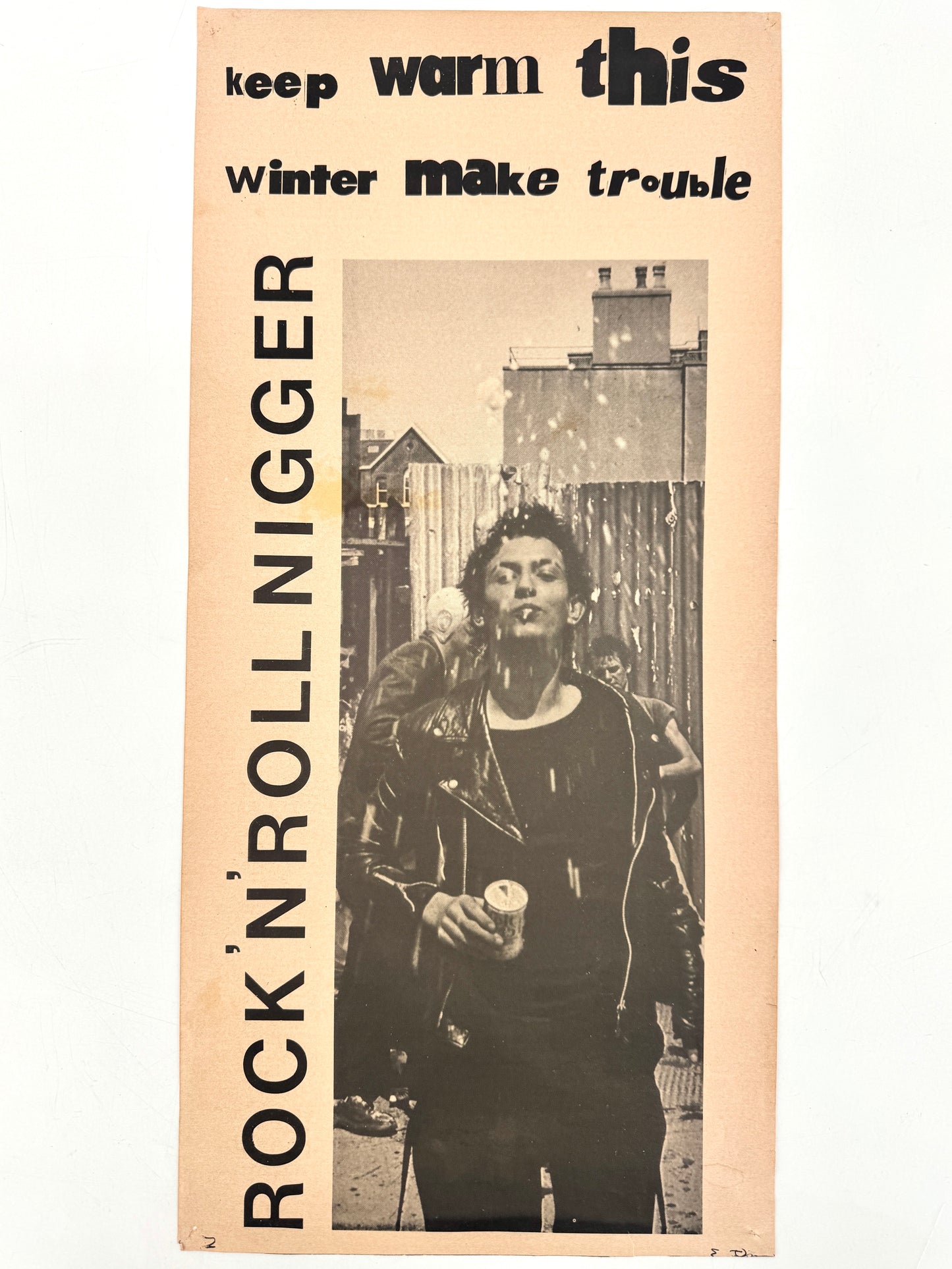 Poster Jamie Reid Patty Smith, Punk. Keep warm...