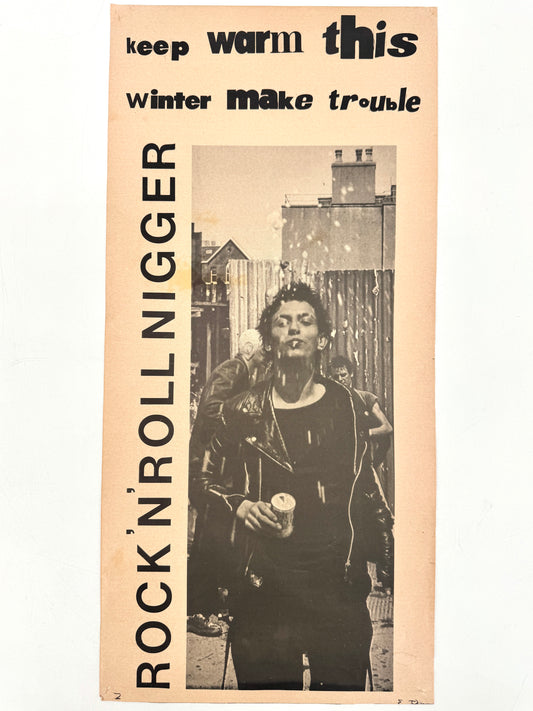 Poster Jamie Reid Patty Smith, Punk. Keep warm...