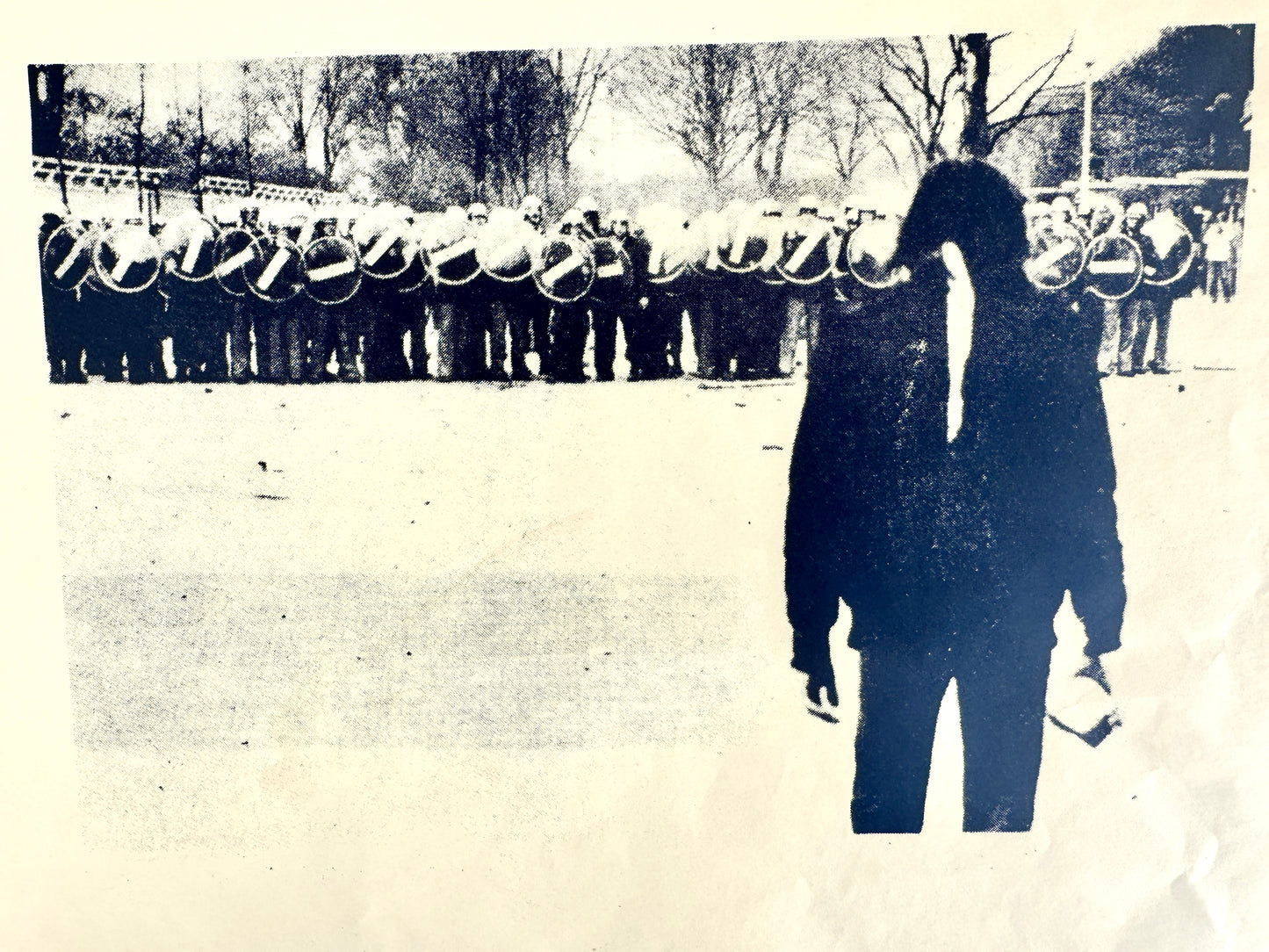 Poster, "Benno Ohnesorg erschossen", Gedicht von Berthold Brecht