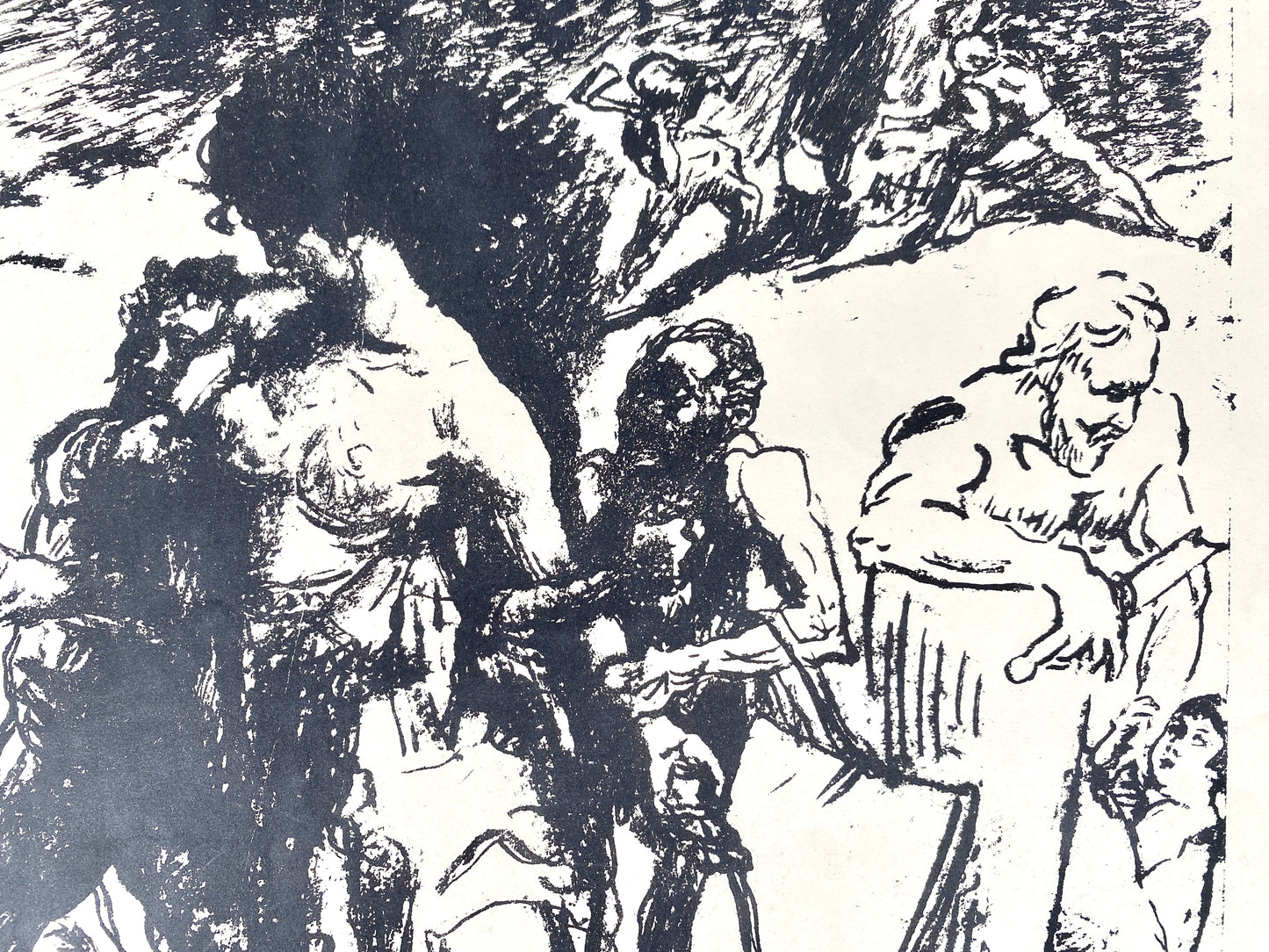 Die Amazone und der Legionär. Kunstdruck