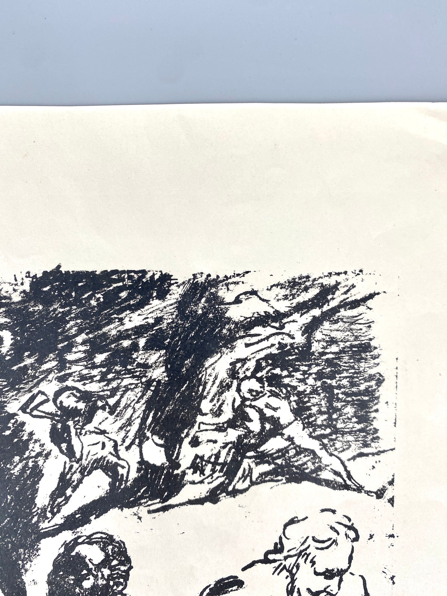 Die Amazone und der Legionär. Kunstdruck