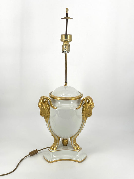 Widderkopf Lampenfuß der Kunstabteilung Rosenthal, Antik  zwischen 1915 bis 1930