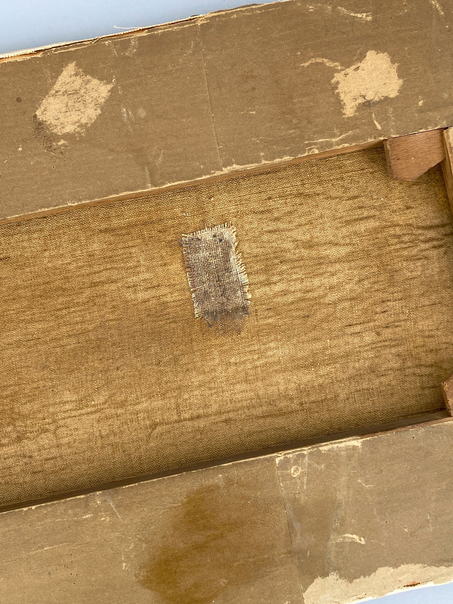 Antikes Öl-Genrebild auf Keilrahmen gezogen, Unikat