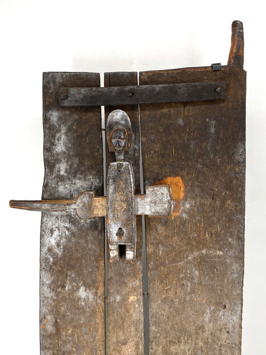 Bambara / Bamana Tür mit Querriegel-Schloss aus Mali, Afrika, 20. Jahrhundert